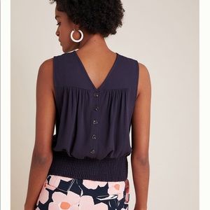 NWT Anthropologie Button Back Tank